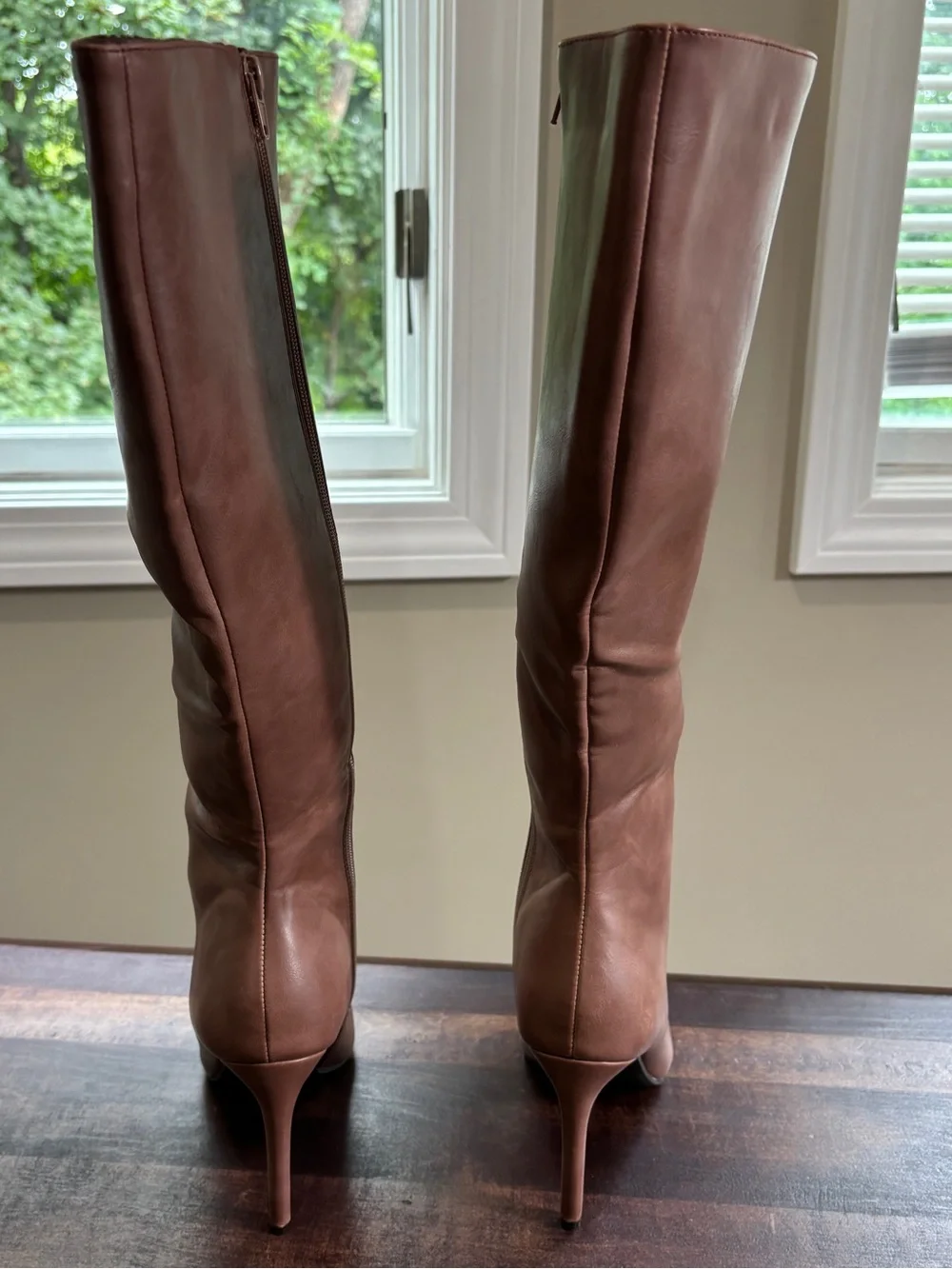 Journee Collection Glenda Wide Calf Stiletto Knee High Dress Boots
